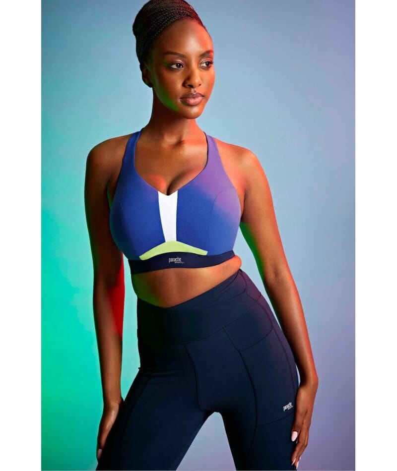 Panache Sport Ultra Perform Non Padded Underwire Sports Bra - Blue Bras